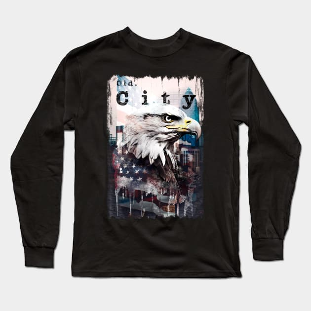 American eagle Long Sleeve T-Shirt by NemfisArt